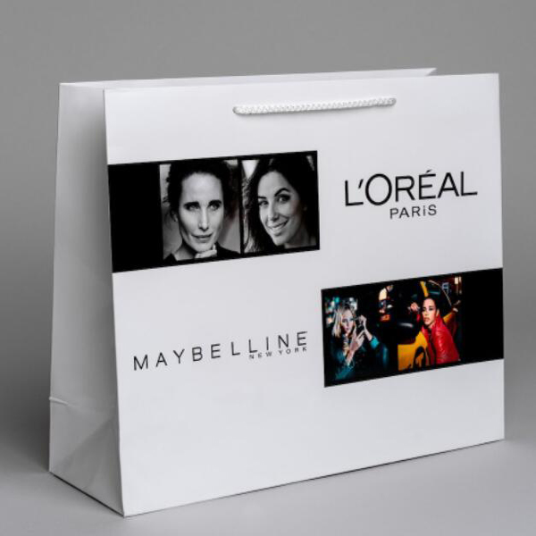 Maybelline laminationed paper bag