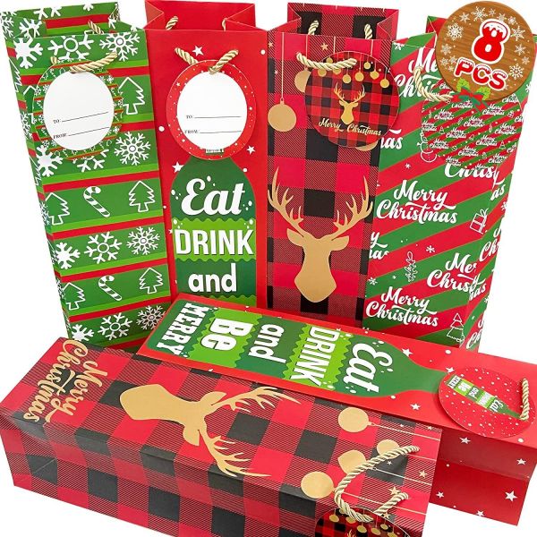 Christmas design wine bag_