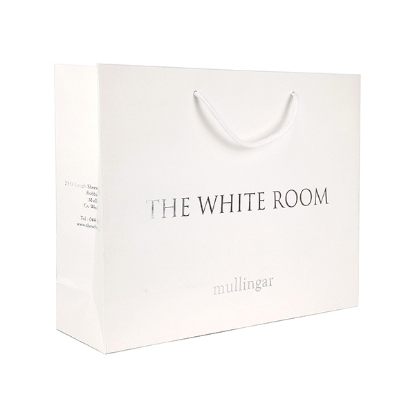 The white room brand paper shopper