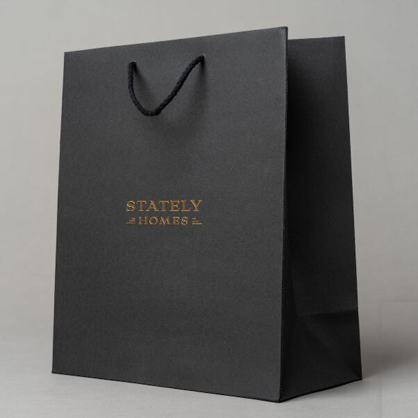 stately homes hot foil paper bag